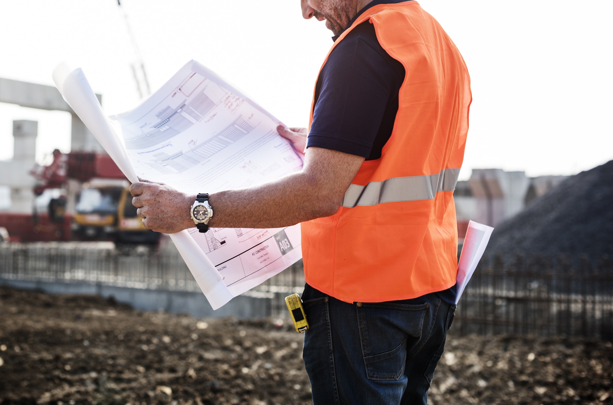 Architect Assistance Building Construction Site Concept